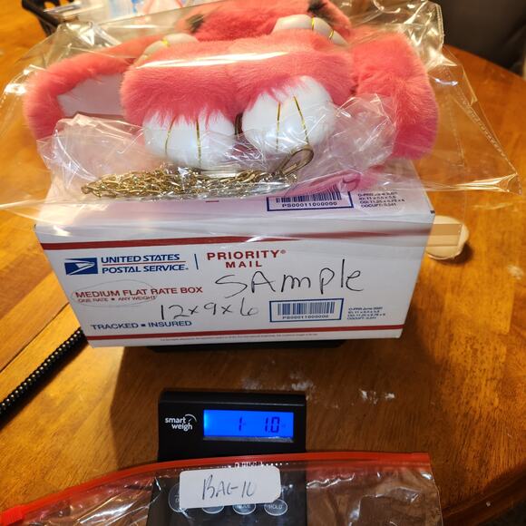 BUNNY RABBIT Bag Backpack Teddy Bear Plush Pink Convertible Fun Furry Animal - Picture 7 of 7